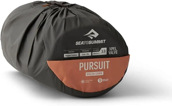 Sea to Summit Pursuit Self-Inflating Sleeping Mat for Camping and Backpacking Rectangular - Regular (72 x 25 x 2 inches)