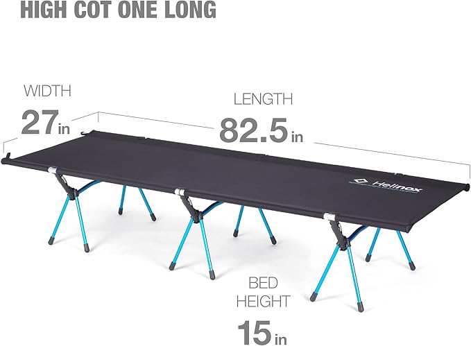 Helinox Cot One High 15-Inch High Compact Collapsible Camping Cot Long