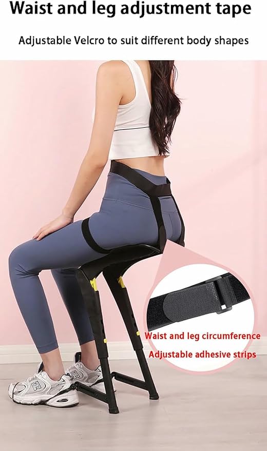 Lightweight Exoskeleton Seat Wearable Invisible Chair for Legs Portable Ergonomic Support Chairless Seat 220lb Load for Outdoor Travel Camping