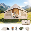Inflatable Tents for Camping Large Inflatable Camping Tent with Hand Pump Easy Setup Tents for 4-6 People Portable Glamping Tent