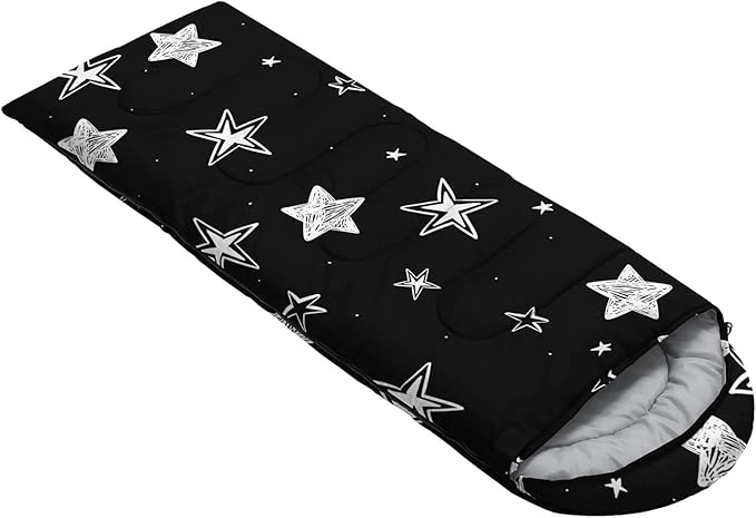 Kids Sleeping Bag for Boys GirlsWestern Cowboy Print-Lightweight Warm Portable Outdoor Indoor-Waterproof Cold Weather Resistant Sleeping Bag for Camping Hiking