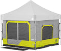 E-Z UP Camping Cube 6.4 Converts 10' Straight Leg Canopy into Camping Tent Limeade