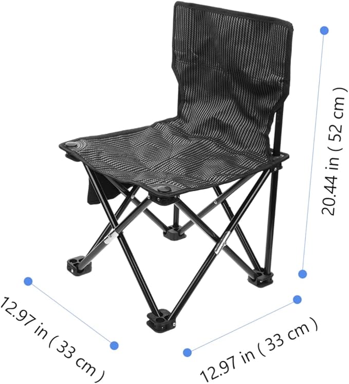 BESPORTBLE Portable Folding Camping Chair Carrying Bag Comfortable Beach Chair for Fishing Outdoor Activities Lightweight Design for for Picnics and Backyard Use