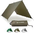AquaQuest Guide Tarp – Ultralight Waterproof (5000 mm) Seam-Taped 40D Ripstop Rain Fly for Backpacking Stealth Camping &amp Thru-Hiking