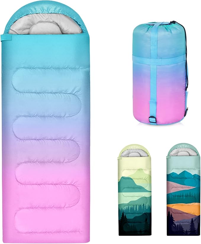 Sleeping Bags for Adults 3 Seasons Warm &amp Cold Weather Waterproof Lightweight Backpacking Camping Sleeping Bag for Indoor Outdoor Camping Hiking Traveling Camping Gear Equipment