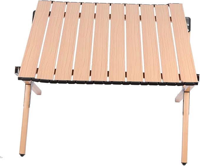 Ymiko Lightweight Foldable Camping Table with Storage Bag Stable Alloy Table for Outdoor Indoor Use