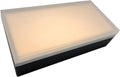 LUMENGY Paver Light 4x8 Inch (3.93x7.87) 2700K Warm White Glare-Free Brick Lighting for Driveways Walkways Pool Decks and Patios 12V Hardwired IP67 Waterproof Drive-Over Rated