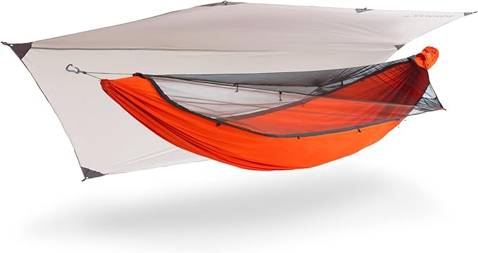 KAMMOK Mantis Ultra Light Hammock All Seasons Mosquito Net Storage Bag Camping Outdoor Activities - Ember Orange