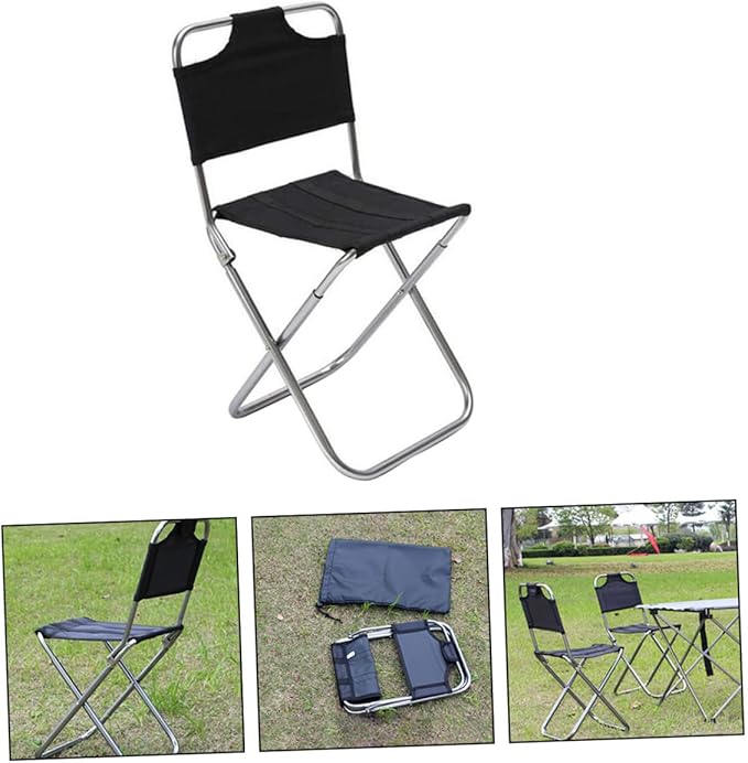 SUPVOX 1pc Foldable Stool for Outdoor Use Lightweight Portable Chair for Camping Fishing Sports