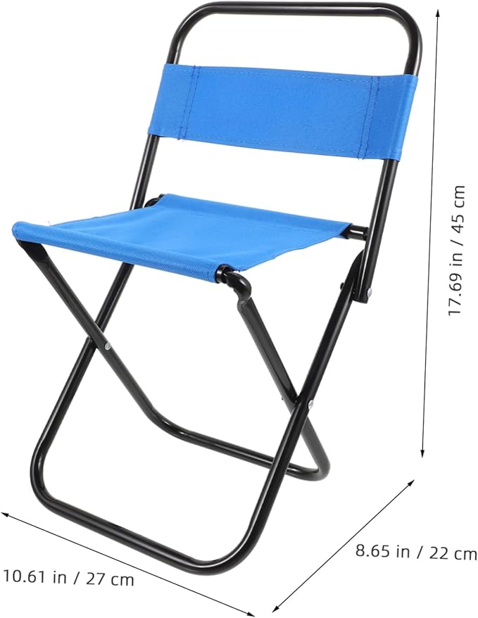 Camping Chairs for Adults Portable Folding Stool Lightweight Outdoor Small for Picnic Barbecue Sturdy Construction