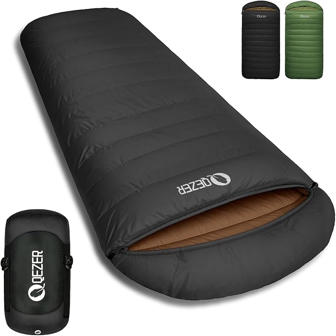 XL Sleeping Bag-600 Fill Power Down Sleeping Bag for Adults Ultralight Ideal for Backpacking Camping Hiking