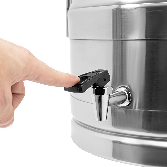 20L Stainless Steel Milk Can Heavy Duty Food Storage &amp Transport Container for Dairy Wine Grains Ideal for Home Farm &amp Commercial Use With a Faucet
