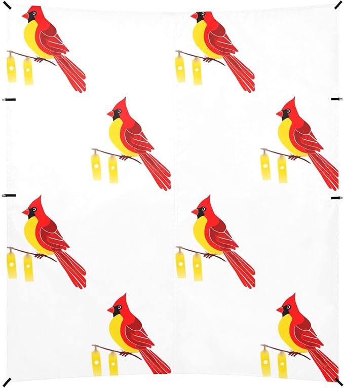 Christmas Northen Red BirdCamping Sun Shelters 9.2 x 10.5 FT Beach Canopy Tent Sun Shade with Carrying Bag for Camping Trips Fishing Backyard Fun or Picnics 21341663