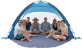 VEVOR Beach Tent Sun Shelter for 8 Person UPF 50+ Protection Portable Sun Shade Beach with Carrying Bag &amp Sand Pockets Lightweight and Easy Setup Beach Umbrella for Camping Fishing Outdoor Picn