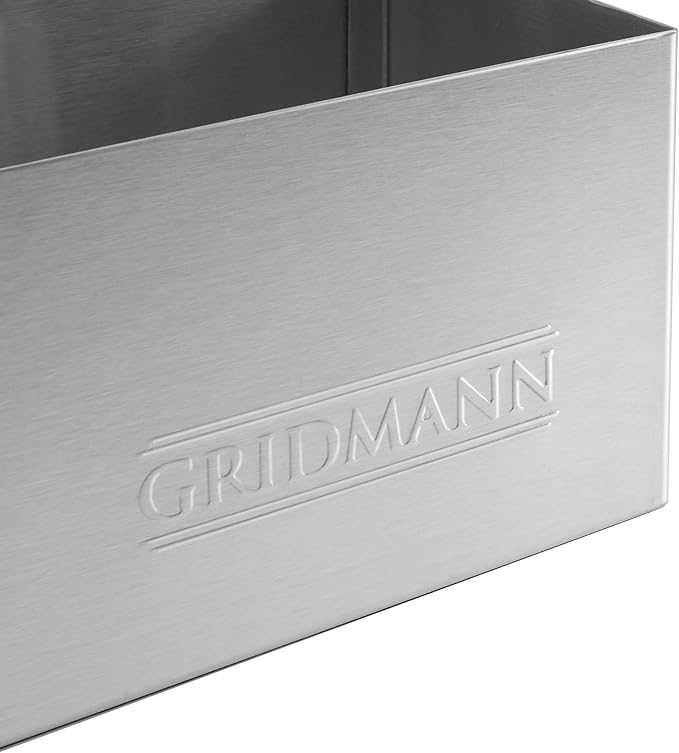 GRIDMANN 42-inch Double Tier Speed Rail - Stainless Steel Liquor Bottle Holder Rack for Bars