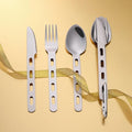 36-Piece SilverwareService for 12Serving SetCamping Utensils430 Camping Stainless Steel Cutlery SetCamping Outdoor KnifeEasy to Carry Without Taking Up SpaceDishwasher Safe
