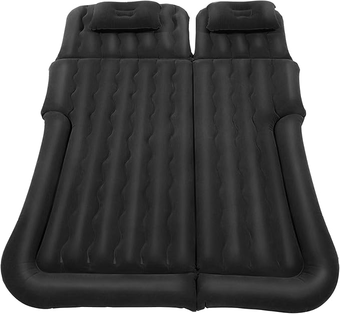SUV/Car Air Mattress Travel Bed Flocking Inflatable Car Bed &amp2Pillow for Camping