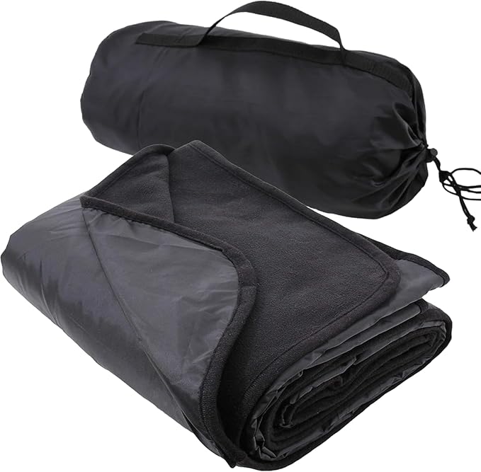 Threadart Outdoor Rainproof &amp Windproof Thick Stadium Blanket | for Camping Picnic Sports Festivals Football Baseball Concerts Parks Beach 55 x 79