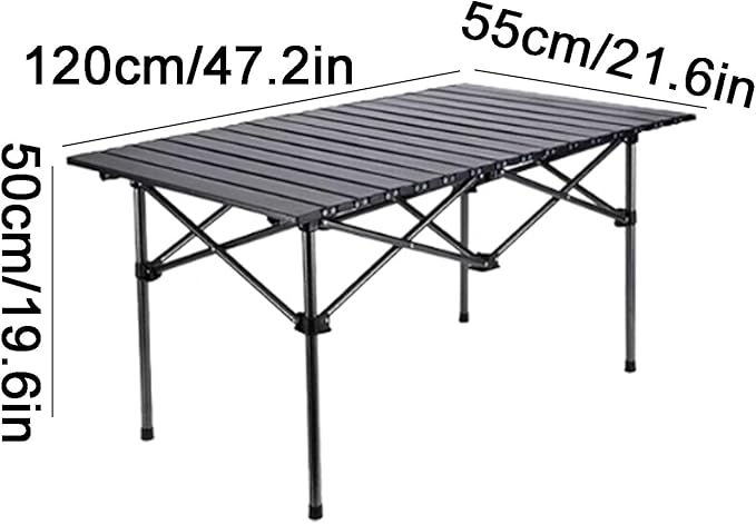 Portable Carbon Steel Camping Table Portable Camping Table Outdoor Folding Camping Table High Capacity Camping Table Folding