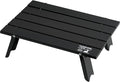 Captain Stag UC-582 Outdoor Table Aluminum Roll Compact Foldable Case Included Matte Black