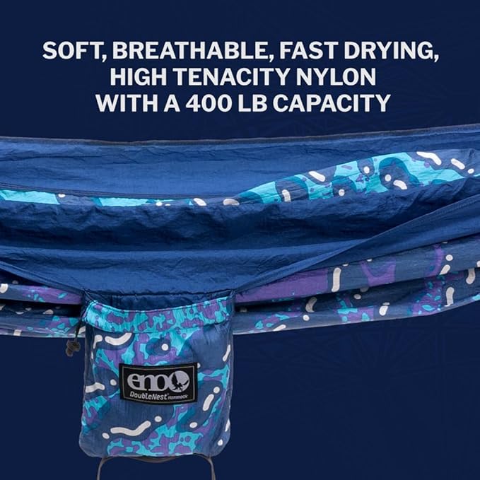 ENO Eagles Nest Outfitters DoubleNest Lightweight Camping Hammock 1 to 2 Person Special Edition Colors ATC