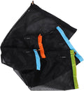Toyvian 1 Set Reusable Polyester Mesh Storage Sack for Outdoor Gear Travel and Camping Compression Bags in Black Xl Xxl and Sustainable Storage