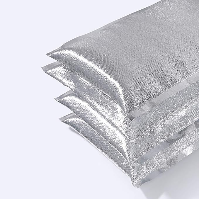 Reusable Insulation Thermal Bags 25 Pack 15 inch x 13 inch Large Insulated Bubble Bag Thermal Box Liners Metalized Box Liner for Cold and Hot Food