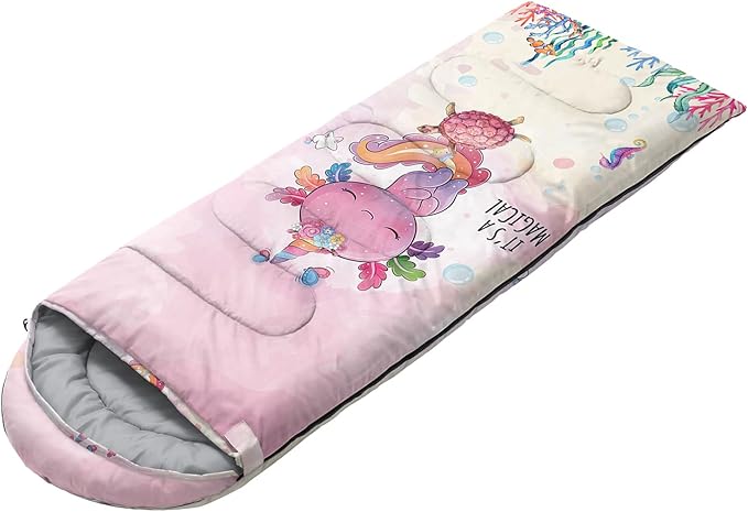 CVHOUSE Camping Sleeping Bags3 Season Warm &amp Cool WeatherLightweightWaterproof Sleeping Bags for Adults &amp KidsTravelingand OutdoorsCamping Gear Equipment