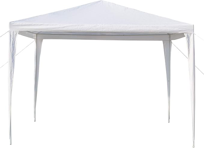 3 x 3m Four Sides Portable Home Use Waterproof Tent with Spiral Tubes White
