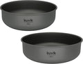Kuvik Titanium Bowls 750ml (25.4 oz) and 900ml (30.4 oz) Combo - Ultralight and Compact Bowls for Backpacking Camping and Survival