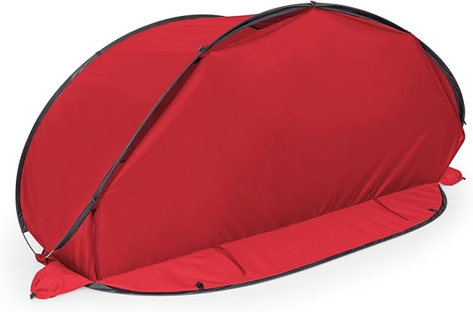 ONIVA - a Picnic Time Brand - Manta Portable Beach Tent - Pop Up Tent - Beach Sun Shelter Pop Up (Red)