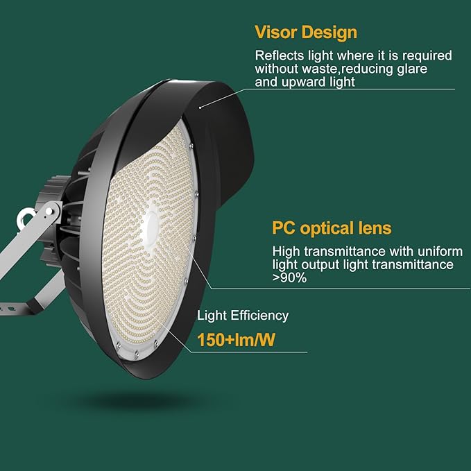 4Pack Stadium Lights Outdoor LED Flood Lighting 450W 67500LM (1800W Eqv.) Sports Count Light AC120-277V 5000K IP65 Waterproof Area Lighting- 5 Yrs Warranty