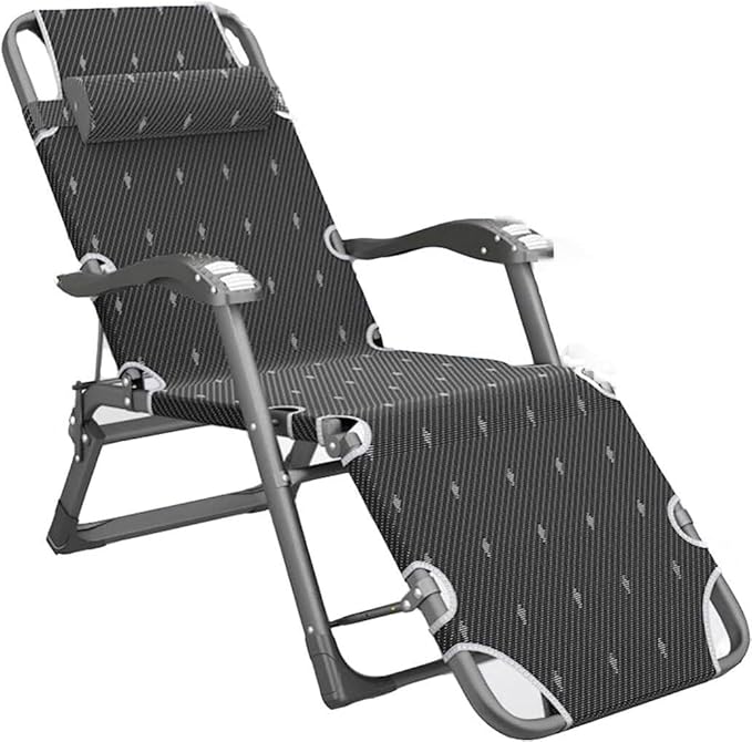 Reclining Lounge Chair Chair Folding Camping Chair Lounge Chair Portable Lounge Seat for Camping Fishing Beach and Picnic Folding Lounge Chair