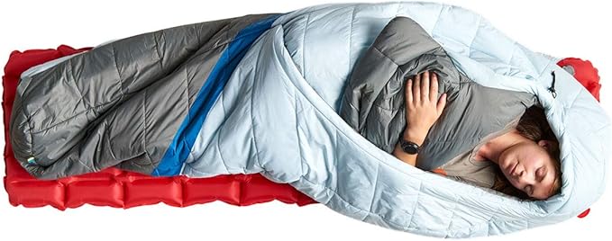 Sierra Designs Night Cap 20 Degree Sleeping Bags - Recycled Synthetic Zipperless Mummy Style Camping &amp Backpacking Sleeping Bags for Men &amp Women