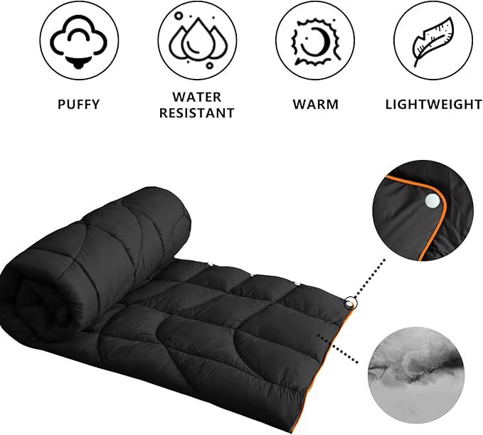 Camping Blanket Puffy Blanket Lightweight Windproof Water Resistant for OutdoorsHiking BackpackingBeachCarPicnicStadium