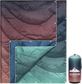 zzlamb Camping Blanket for Cold WeatherOutdoor Puffy Blanket Portable Down AlternativeWindproof Warm Cloak with SnapsCozy Quilt Backpacking Picnic RV Travel Plane Car Hammock Beach Climbing