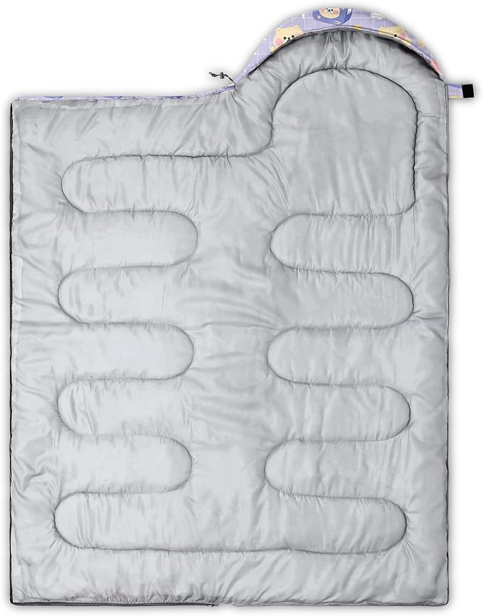 QOOMO Camping Sleeping Bags3 Season Warm &amp Cool WeatherLightweightWaterproof Sleeping Bags for Adults &amp KidsTravelingand OutdoorsCamping Gear Equipment