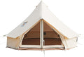 Glamcamp Bell Tent4 Seasons Breathable Cotton Canvas Yurt Tent - w/Stove JackLuxury Camping Tent OutdoorZipped Removable Floor