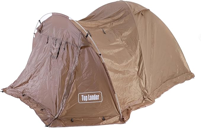 Water Dome Tent Fireproof 2 Person Camping Tent with Snow Skirt and Chimney Hole for Outdoor Hiking Winter Camping Lightweight Portable Durable 210x125x115cm