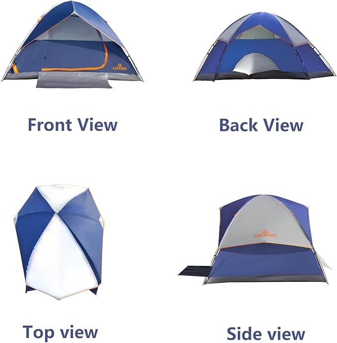 2-12 Person Tents for Camping Waterproof Backpack Double Layer Tents Perfect Picnics Fishing and Backyard Camping