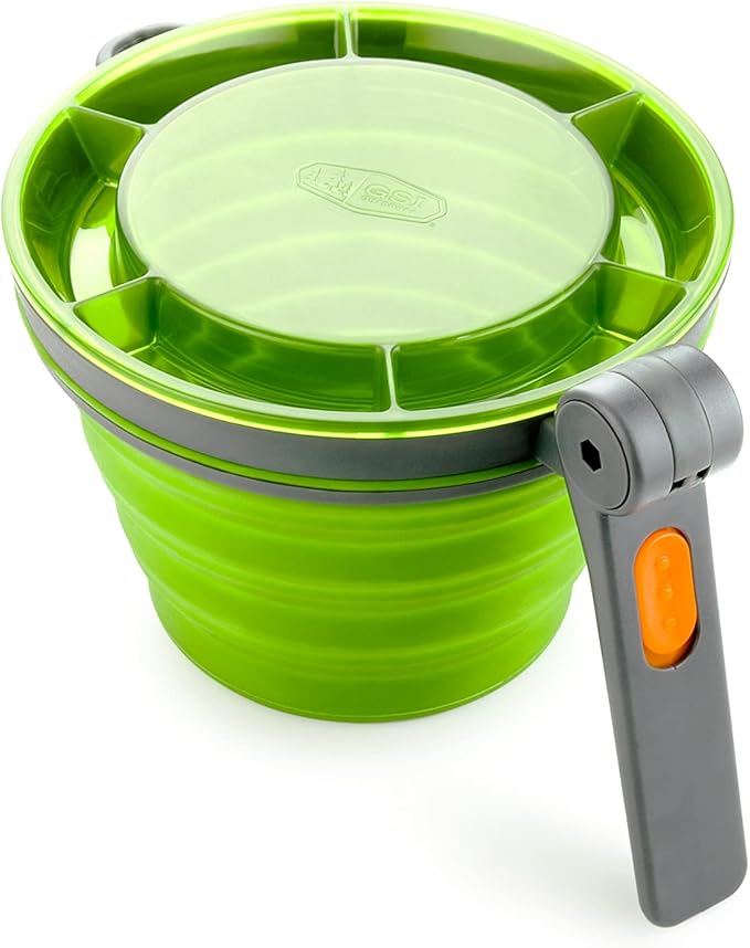 GSI Outdoors Fairshare Mug 22 Ounce Collapsible Mug for Camping Trail Travel or Office - Green
