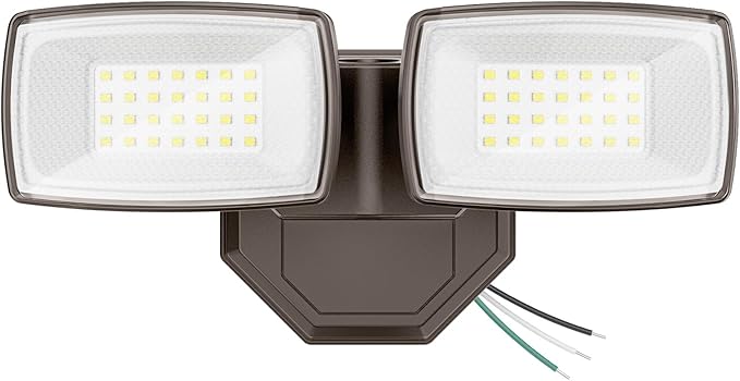Onforu 3200LM Flood Lights Outdoor 32W 6500K LED Security Light Switch Controlled IP66 Waterproof Outdoor Lights Wall Mount Exterior Flood Light with 2 Adjustable Heads Floodlights Outside