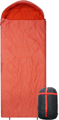 Jumbo Sleeping Bag for Adult&ampKidsCold&ampWarm Weather with Compression Sack and Water Resistant for Family CampingTravel and Car Camping