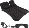 Greensen SUV Air Mattress Camping Car Air Bed Cushion Pillow for Car Sleeping Travel Inflatable Thickened Car Bed Back Seat Mattress with Two Air Pillows (Black)