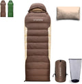 Ultralight Down Sleeping Bag with Pillow 15F 32F 45F Sleeping Bag for WomenMenYouth BackpackingHiking and Camping Outdoor with YKK Two-Way Zipper 680 FP Down