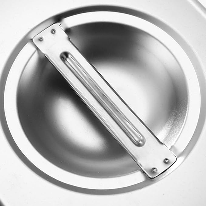 Stainless Steel 1/3 Size Kitchen Pan with Lid for Commercial Food Preparation and Space Saving Storage Container