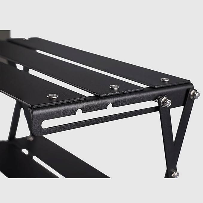 Folding Metal Aluminum Alloy Storage Rack Folding Shelf Storage Display Rack Desktop Storage Rack Camping Storage Rack
