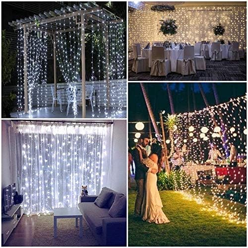 2-Pack Connectable Christmas Lights Outdoor Total 164FT 400LED Christmas String Lights Waterproof with 8 Modes &amp Timer Green Wire Twinkle Lights for Xmas Tree Decorations Outdoor Indoor Cool Wh