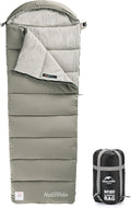 Naturehike Sleeping Bag for Adults with Hood 33-53℉ Lightweight Hollow Cotton Sleeping Bag 3 Seasons Waterproof Spliceable Sleeping Bags for Camping Hiking Traveling