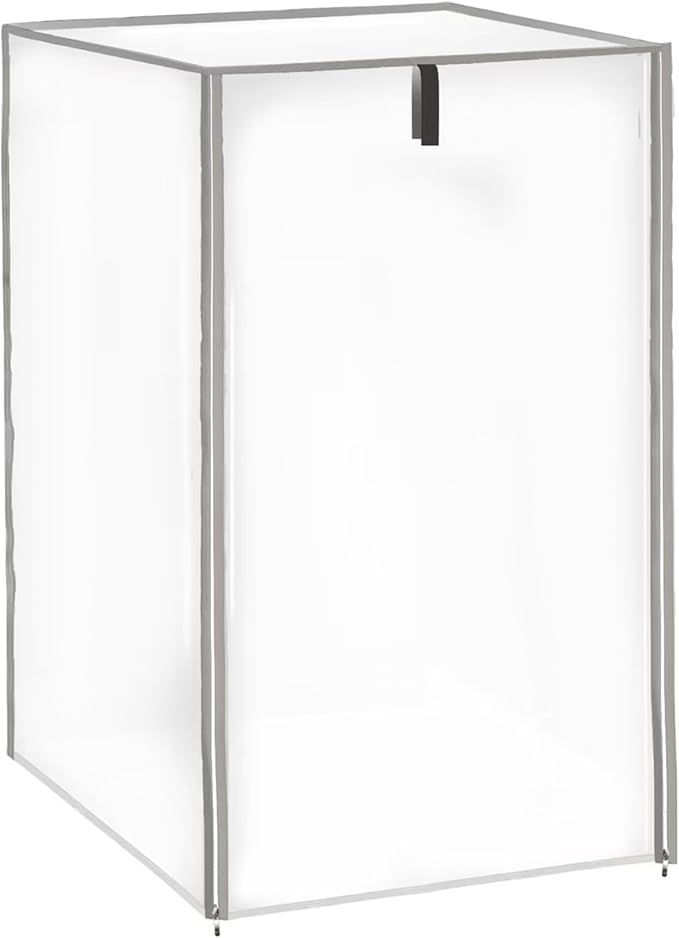 Commercial Bread Rack Cover - 10 Tier Sheet Pan Rack Cover with Zipper 23 W x 28 D x 32 H Clear PVC Waterproof